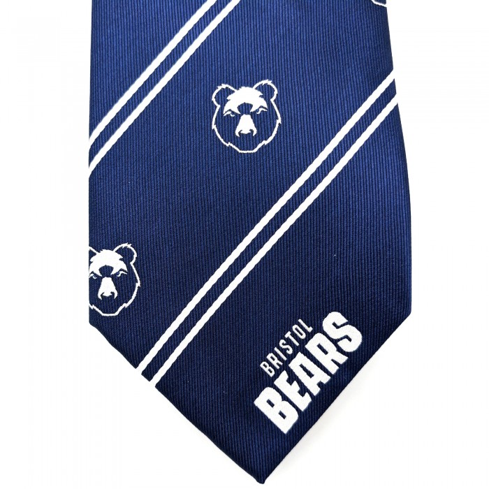 Bristol Bears Woven Striped Tie