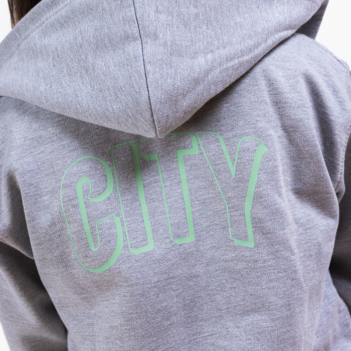 Bristol City Grey Zip Hoodie – Youth Grey