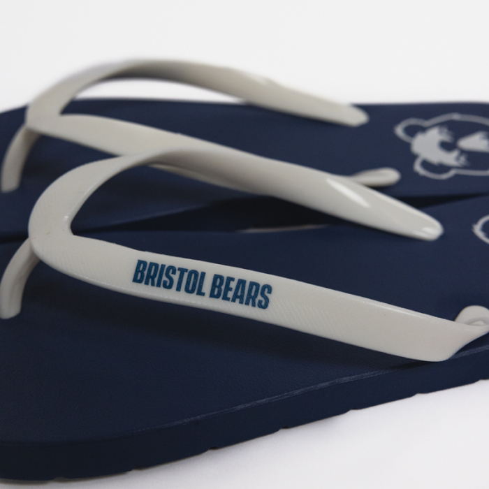 Bristol Bears Navy Flip Flops - Adult 