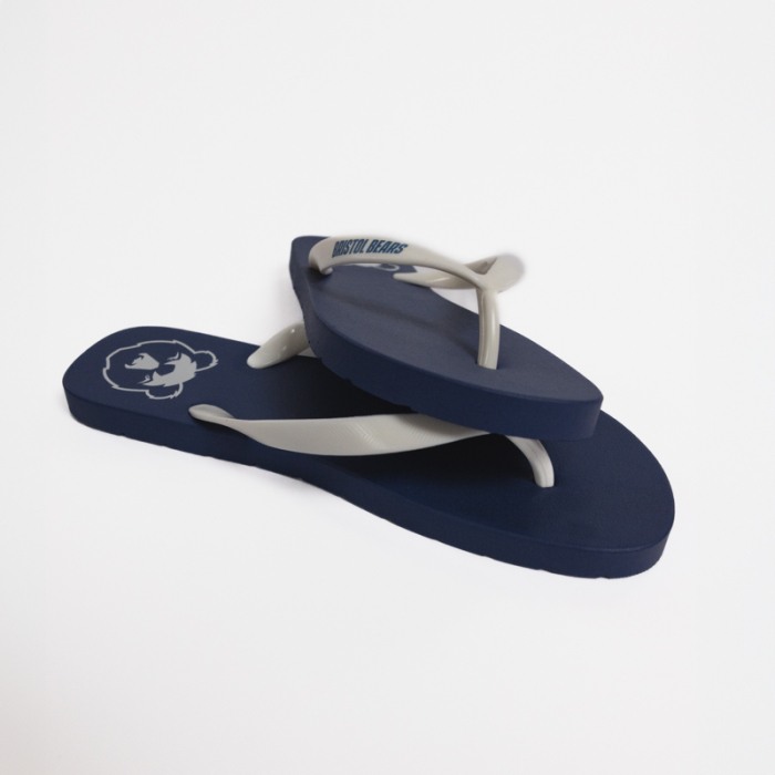 Bristol Bears Navy Flip Flops - Adult 