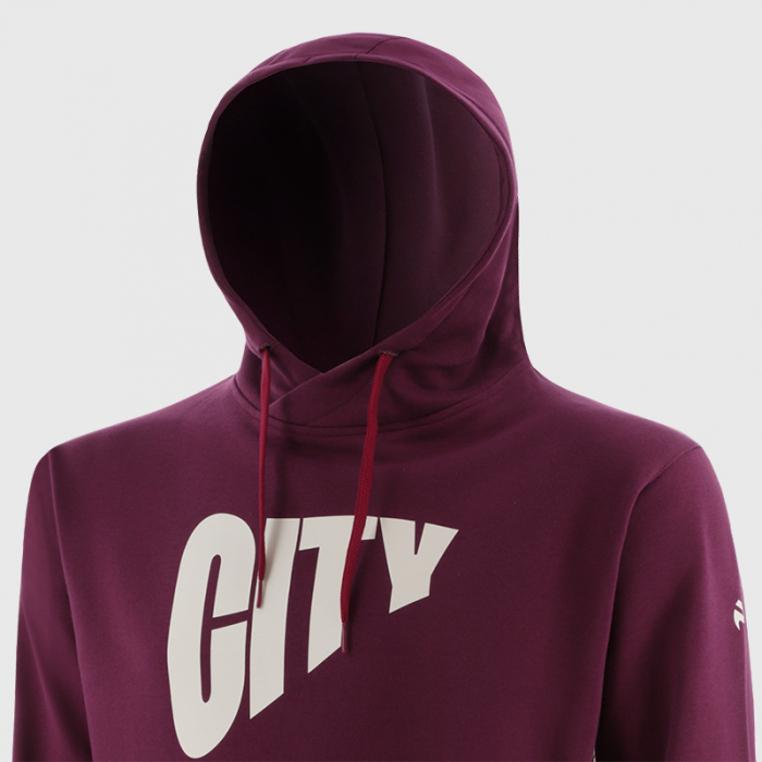 24/25 Bristol City Burgundy Travel Hoodie - Youth