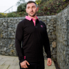 Bristol Bears Black and Pink Polo