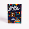 Bristol Bears Mascot Birthday Card