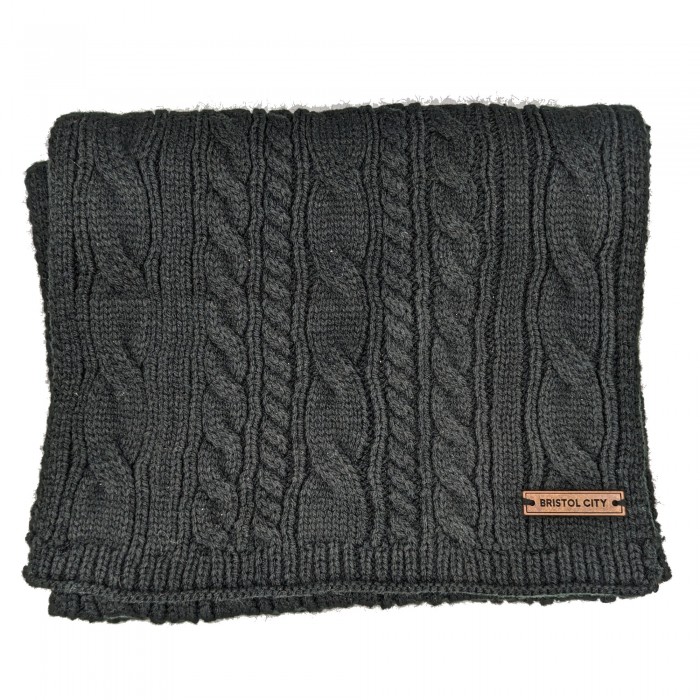 Bristol City Chunky Knit Scarf Black