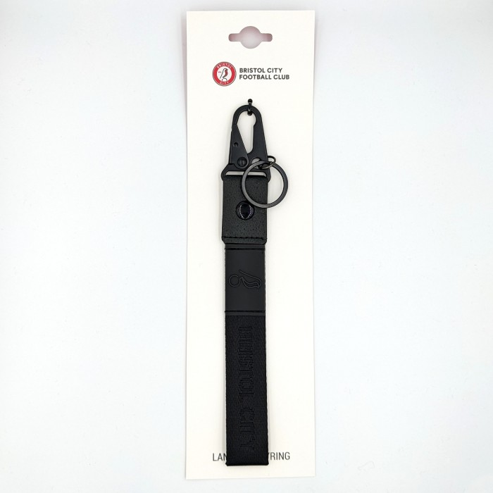Bristol City Lanyard Keyring Black