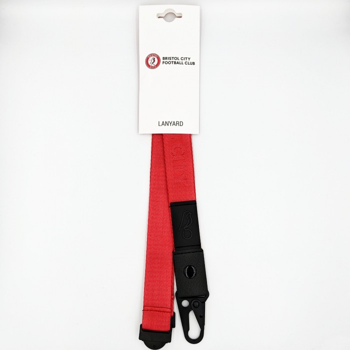 Bristol City Debossed Lanyard Red