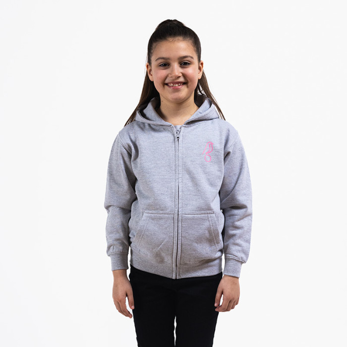 Bristol City Grey Zip Hoodie – Youth Grey